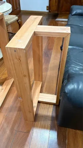 Pés de mesa madeira maciça