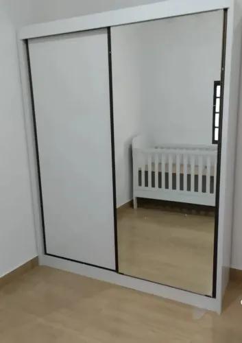 Guarda roupa São Paulo 2 portas de correr com 1,86cm de largura