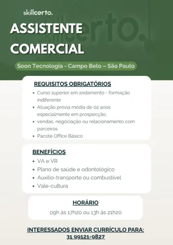 Assistente Comercial
