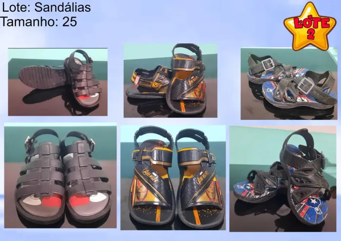 Lote sandália Menino (Melissa, Grendene,Heróis)