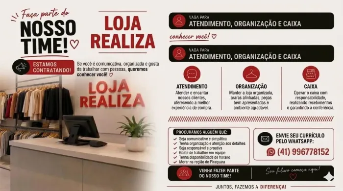 Vaga Lojas Realiza