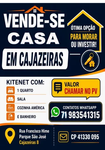 VENDO KITNET EM CAJAZEIRAS