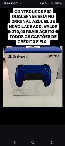 Controle de Ps5 DualSense novo lacrado original + nota e garantia Aceito cartão