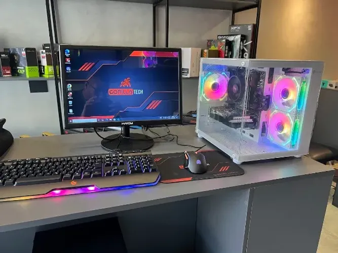  PC Completo Athlon 200GE + SSD + Monitor | Econômico | Novo | Gorilla Tech