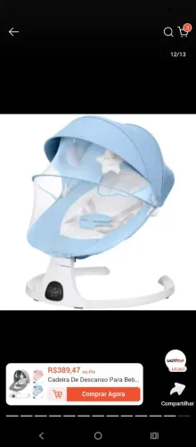 Cadeira de descanso para bebê, balanço automático 