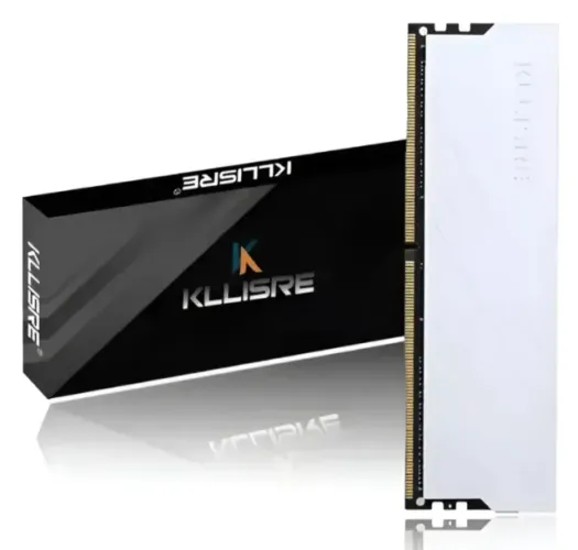 Memória Ram Kllisre 2x8 16GB Gamer Ddr4 2666 Com Dissipador Branca