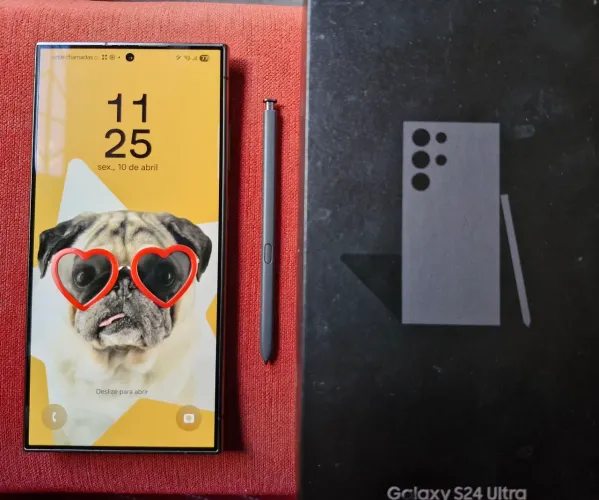 Vendo smartphone S24 Ultra 1TB, Muito novo, Nota fiscal, Completo, nunca foi aberto, zero
