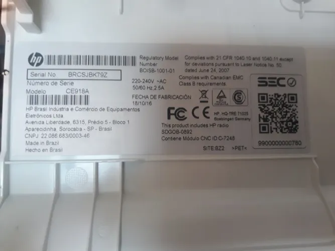Impressora hp Laser jet CP1025 neste color