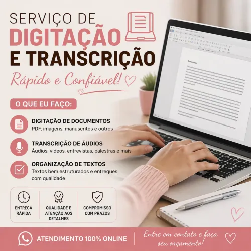 Serviço de Digitação e Transcrição de Áudio Rápido e Confiável