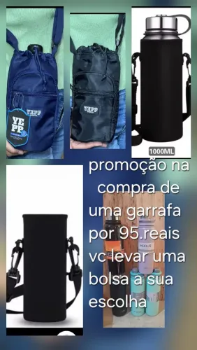Super promoção na compra de uma garrafa por 95.reais vc levar uma bolsa a sua escolha 