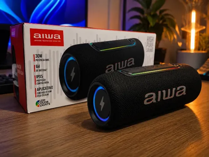 Caixa de som AIWA 30W Bluetooth
