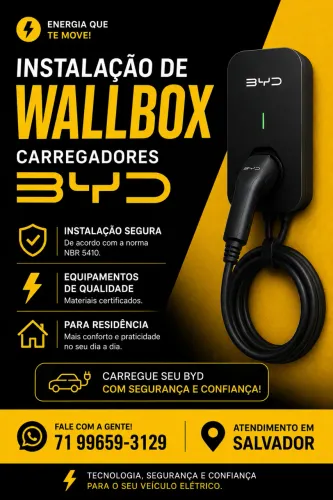 Instalação de wallbox ( carregadores elétricos )