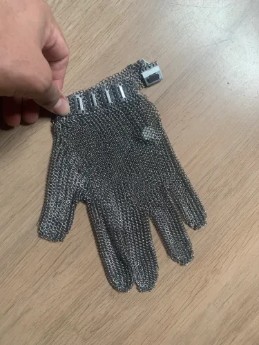 Luva de aço M 100% inoxidável- manulatex 