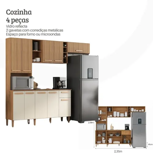 Cozinha 4 peças Ravena 2.35