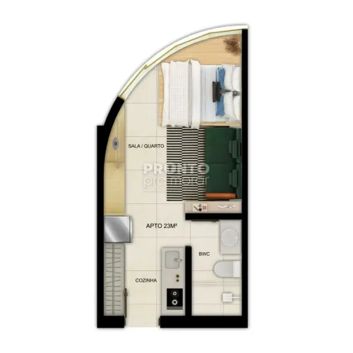 Flat com 1 quarto em Recife