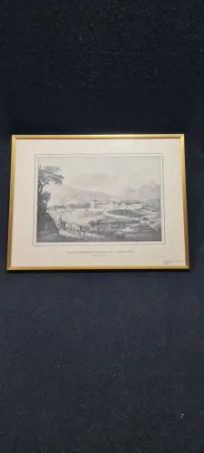 Quadro Gravura Paisagem Clássica 