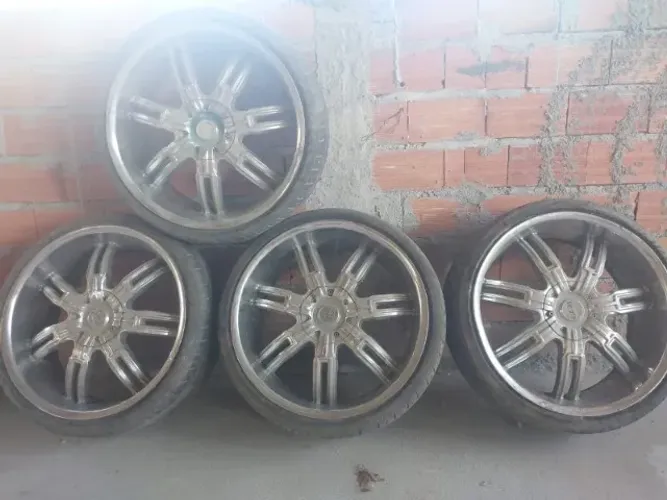 Rodas de alumínio aro 20 - 5 parafusos universal