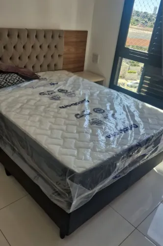 Cama box com colchão novos
