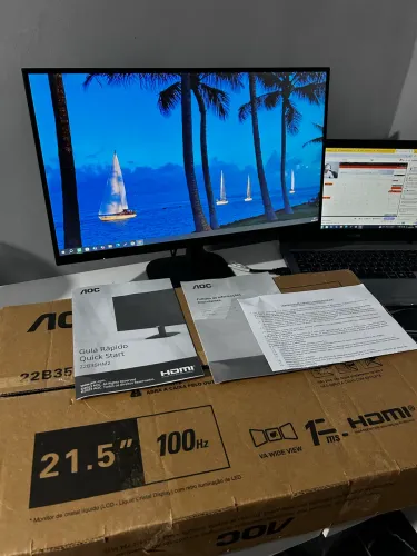 Monitor AOC 21,5 100Hz 1ms - Excelente Estado 