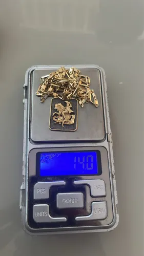 CORDÃO OURO 18K + SÃO JORGE EXCLUSIVO - 14G