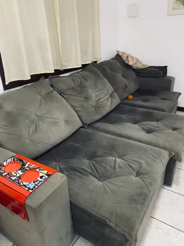 Sofá retrátil de 6 lugares