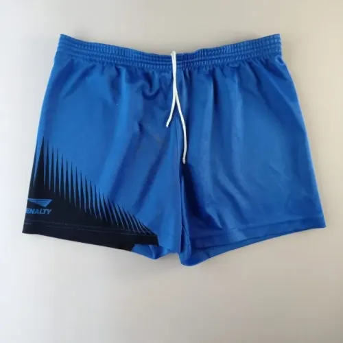 Calção shorts esportivo de futebol - penalty - m - azul e preto