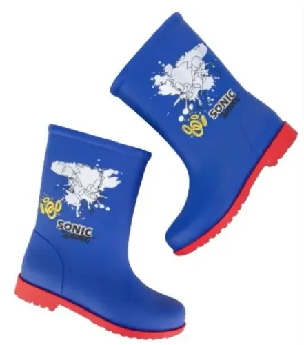 Bota Galocha Grendene Sonic Menino Azul TAM 28