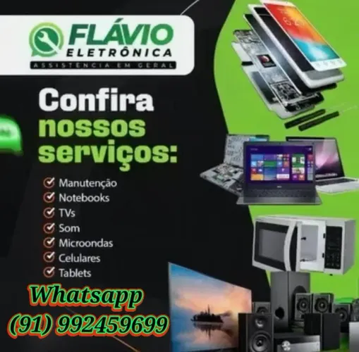 Servico eletrônica concerto de tvs microondas notebooks celulares e outros