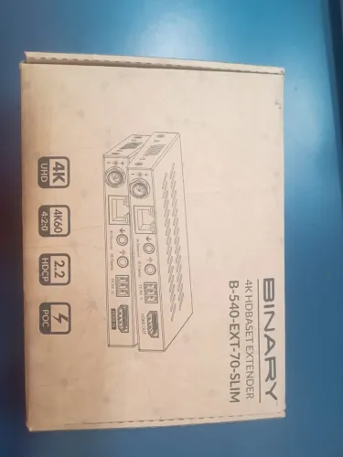 Binary B-540-EXT-70-SLIM 540 Series Slim 4K Ultra HD HDBaseT Extender with IR and RS-232