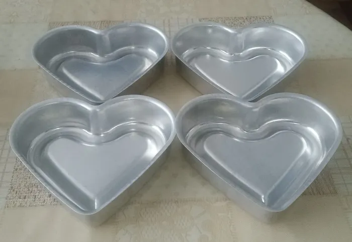 Conjunto de formas em formato de coração