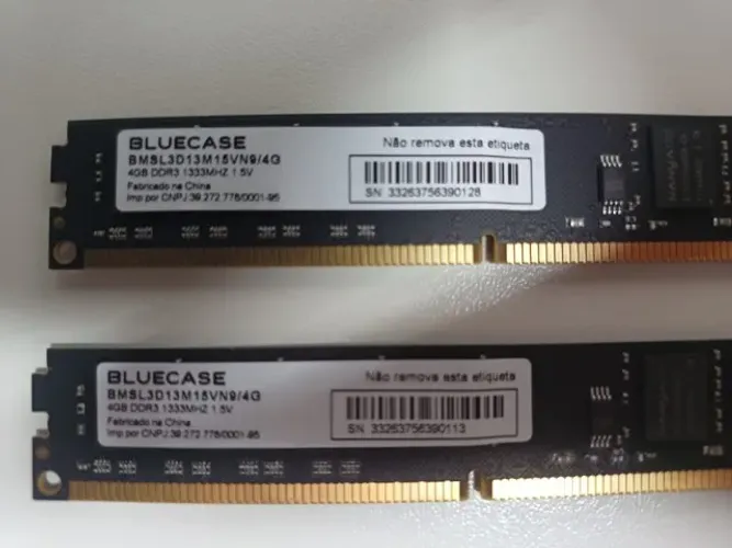 Memória Ram Desktop 4GB - DDR3 - 1333Mhz - Bluecase