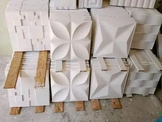 Placas de gesso 3 d vários