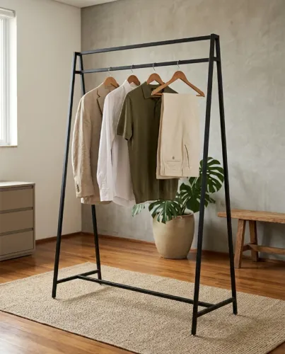 Arara alta de Roupas Industrial Desmontável em Metal 120cm