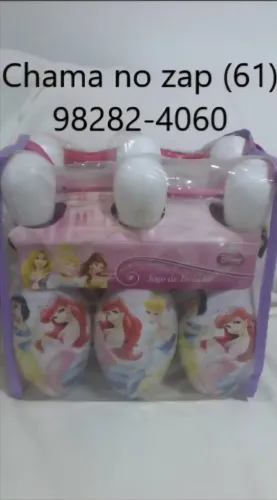 Jogo de boliche infantil das Princesas Disney