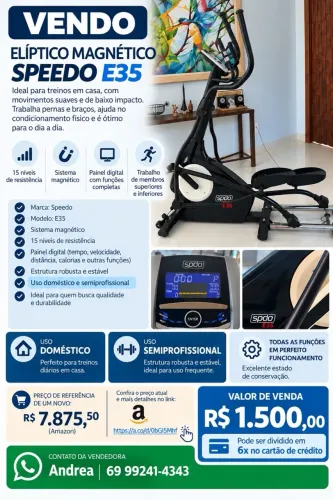 ELÍPTICO MAGNÉTICO SPEEDO E35