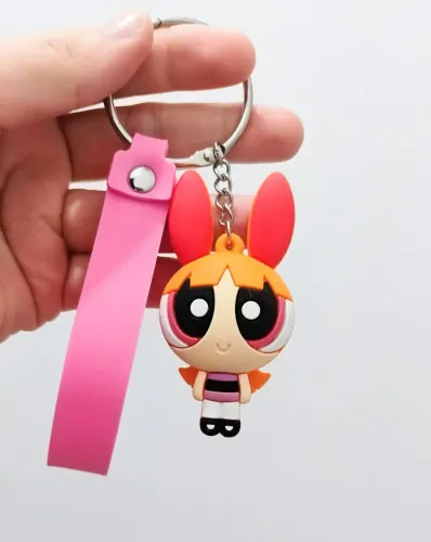 Chaveiro bag charm florzinha meninas super poderosas bolsa quem disse betenice