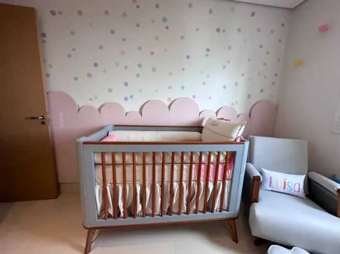 Berço de Bebê Albi Cinza Eco Wood Matic - 3 em 1