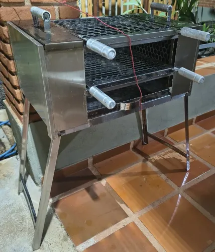 Churrasqueira Ecológica Inox Sem Fumaça
