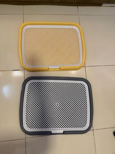 2 Banheiros Higiênicos para Cachorro com Grade 65x50cm