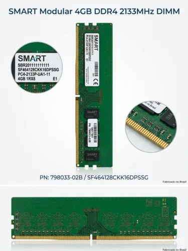 Memória Ddr4 4gb 2133Mhz desktop