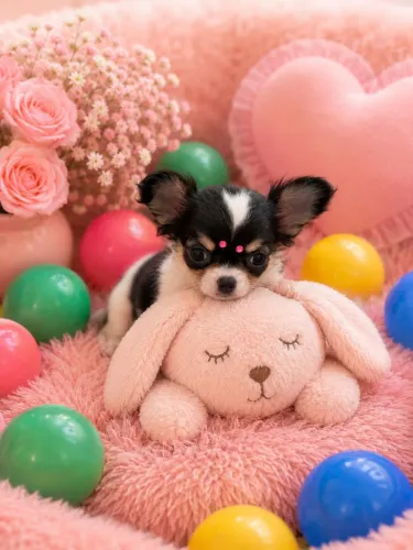 Chihuahua femea com 60 dias vacinada 