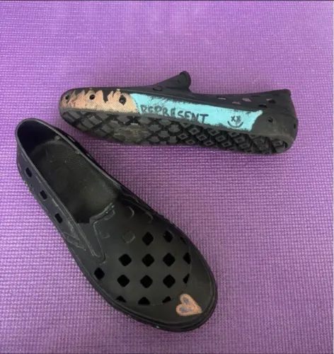 Vans 37 de borracha customizado 