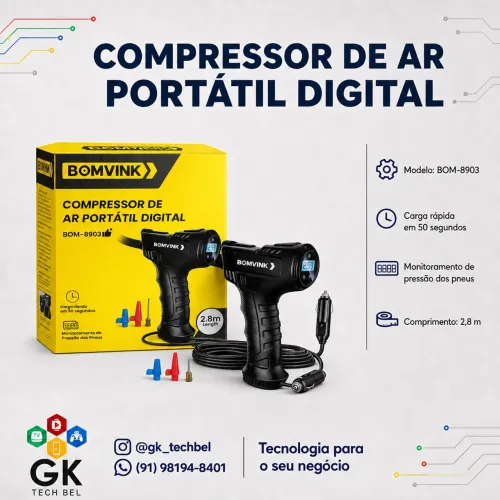 Compressor de Ar 12V (entrega gratis)