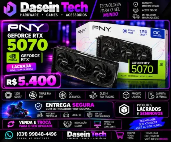LACRADA/VENDA/TROCA - RTX 5070