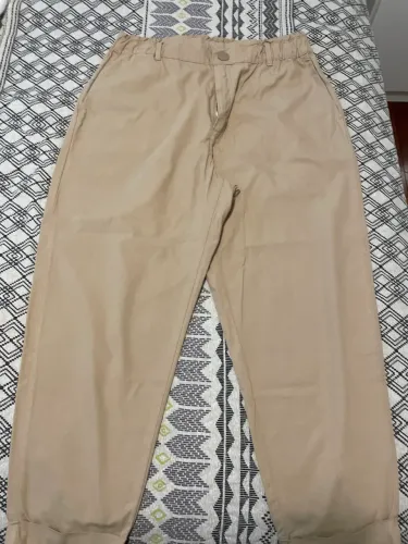 Calça bege marfino bege GG