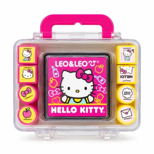 Carimbos Hello Kitty - Maleta Com 8 Carimbos + 1 Almofada