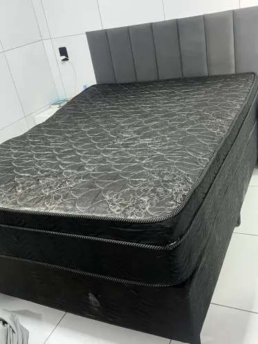 Cama box e colchão portobel 