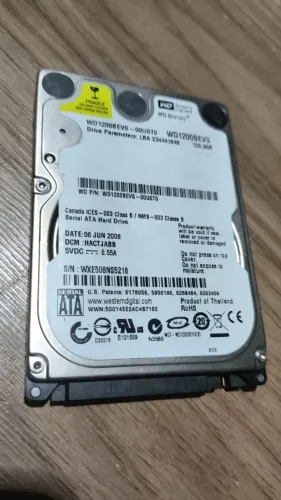 Hd 120Gb Wd Scorpio WD1200BEVS