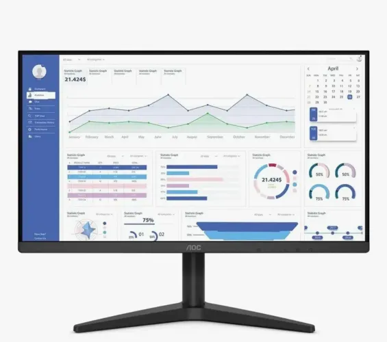 Monitor Led 21.5'' 22b1hm5 Painel Va Hdmi Preto Aoc Bivolt Preto