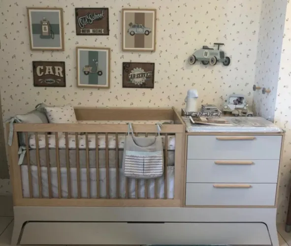 Berço Multifuncional 5 em 1 Grow Up - Quater Branco